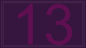 Number 13